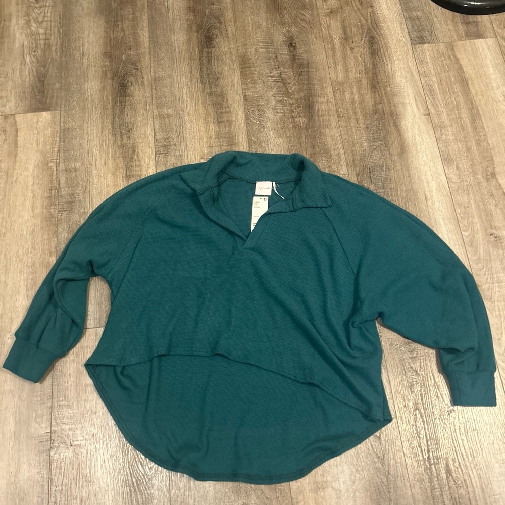 Urban Outfitters Teal Long Sleeve Top